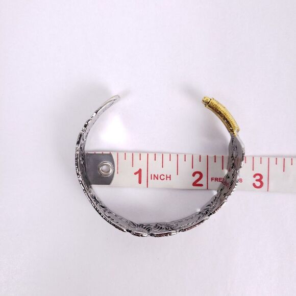 Feather Cuff Bracelet Silver Gold Boho Chic Western‎ Style Medium Large - Picture 7 of 8